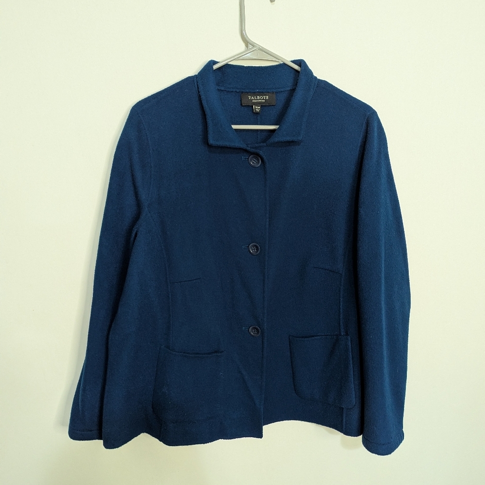 Talbots Women's 16 Petite Structured Wool Jacket - image 2